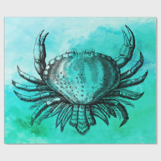 Krebserkrankung (Sea Life) (Unterwasser) Vintage I Geschenkpapier