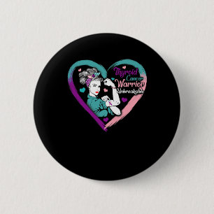 Krebserkrankung Warrior Lila rosa Band Bewusstsein Button