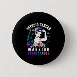Krebserkrankung Warrior Lila rosa Band Bewusstsein Button