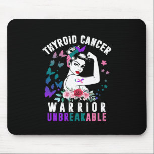 Krebserkrankung Warrior Lila rosa Band Bewusstsein Mousepad