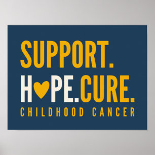Krebserkrankungen im Kindesalter unterstützen Hoff Poster
