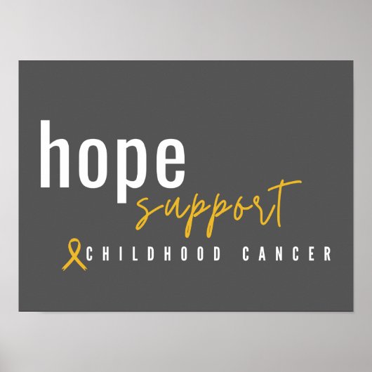 Krebserkrankungen im Kindesalter: Unterstützung vo Poster (Vorne)