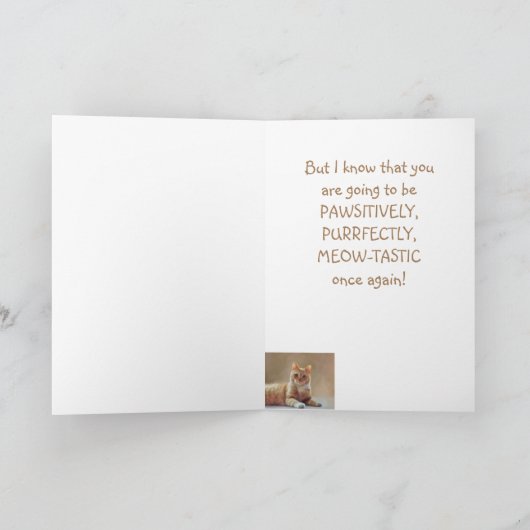 Krebsförderung Brave Kitty wird gut Karte (Innenseite)