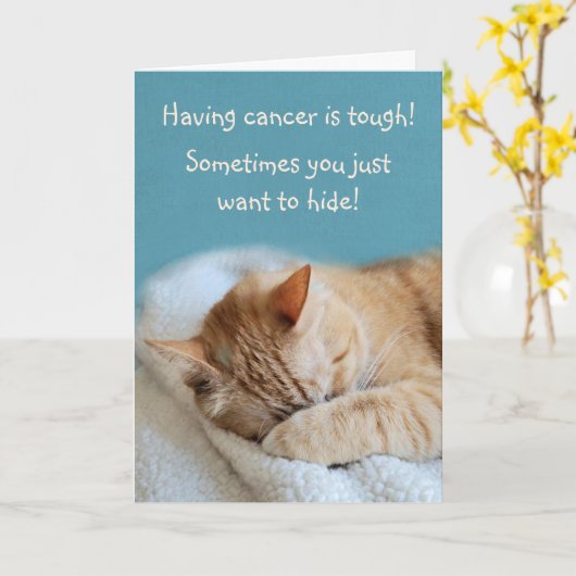 Krebsförderung Brave Kitty wird gut Karte (Gelbe Blume)