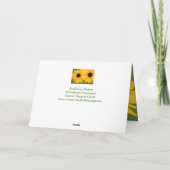 Krebsförderung für meine Schwester Karte (Rückseite)