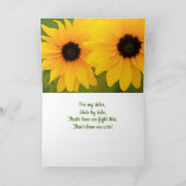 Krebsförderung für meine Schwester Karte (Innenseite)