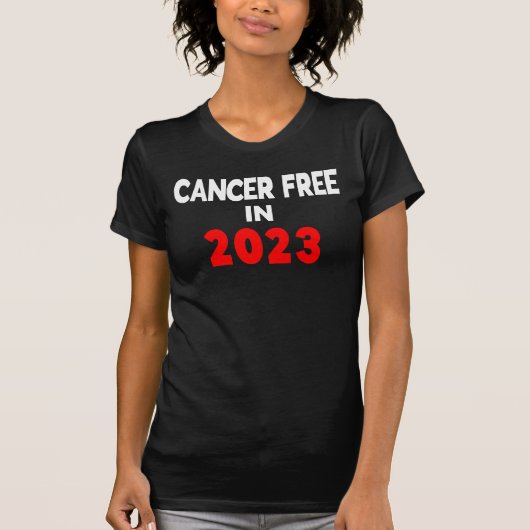 Krebsfrei im Jahr 2023 Krebsüberleben T-Shirt (Vorderseite)