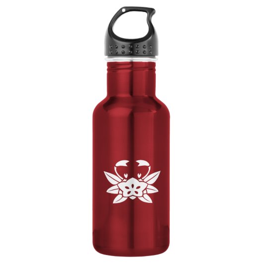 Krebsgenzian Edelstahlflasche (Vorderseite)