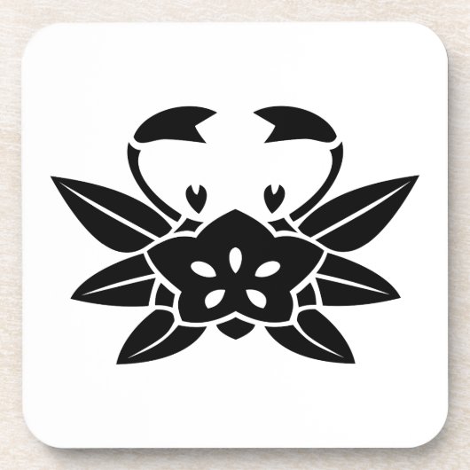 Krebsgenzian Getränkeuntersetzer (Vorderseite)