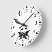 Krebsgenzian Runde Wanduhr (Winkel)