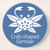Krebsgenzian Sandstein Untersetzer (Vorne)