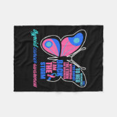 Krebsgeschmetterling - Schilddrüsenüberlebensmitte Fleecedecke (Vorderseite (Horizontal))