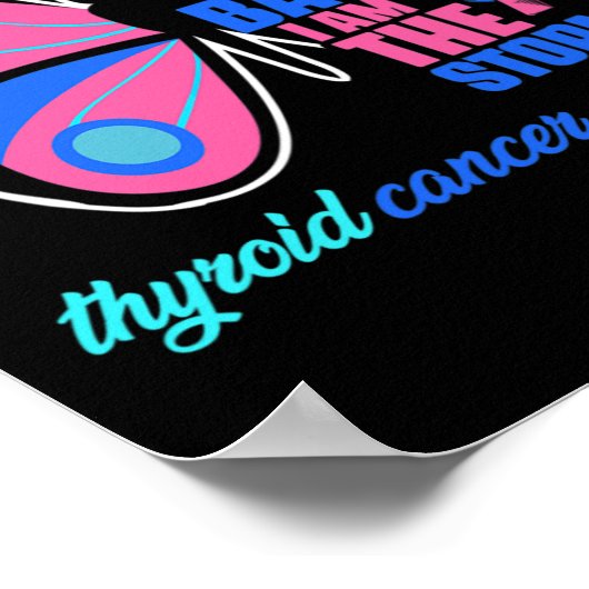 Krebsgeschmetterling - Schilddrüsenüberlebensmitte Poster (Ecke)