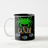 Krebsgeschwür Zodiac-Tasse Zweifarbige Tasse (Links)