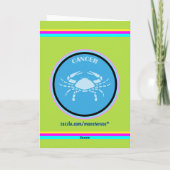 Krebsgrüßkarte Karte (Rückseite)