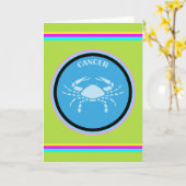 Krebsgrüßkarte Karte (Gelbe Blume)