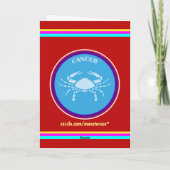 Krebsgrüßkarte Karte (Rückseite)