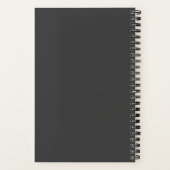 Krebsjournal Schwarzes Rückentagebuch Notizblock (Rückseite)