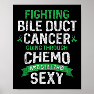 Krebskämpfer Gallengangskrebs Patient Chemotherapi Poster