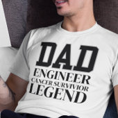 Krebskämpfer-Ingenieur Vater Gift Survivor T-Shirt