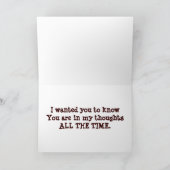 Krebskarte einfach nur zum Begrüßen Feiertagskarte (Innenseite)