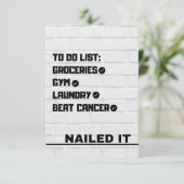 Krebskarte schlagen ankündigung (Stehend Vorderseite)