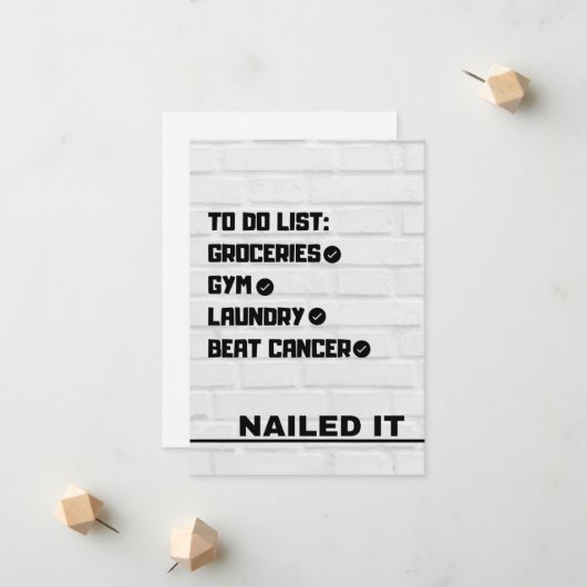 Krebskarte schlagen ankündigung (Vorderseite/Rückseite Beispiel)