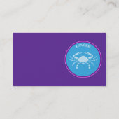 Krebskarte Visitenkarte (Rückseite)