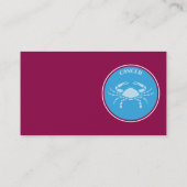 Krebskarte Visitenkarte (Rückseite)