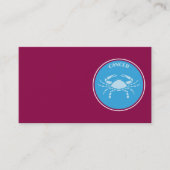 Krebskarte Visitenkarte (Vorderseite)