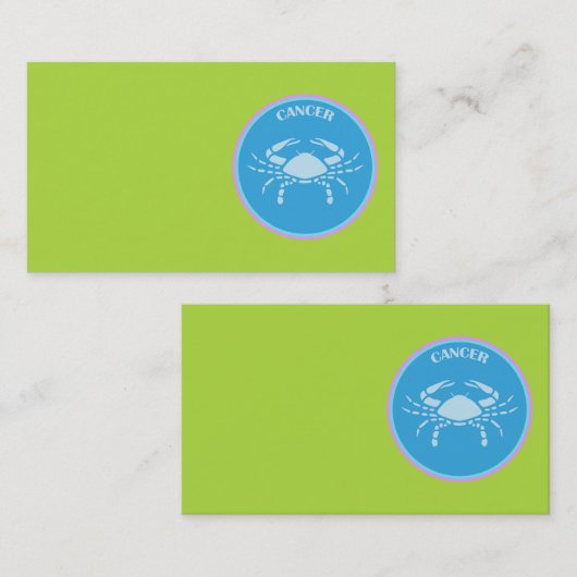 Krebskarte Visitenkarte (Vorne/Hinten)