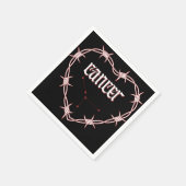 Krebskonstellation Gothic Dark Celestial Art Serviette (Ecke)