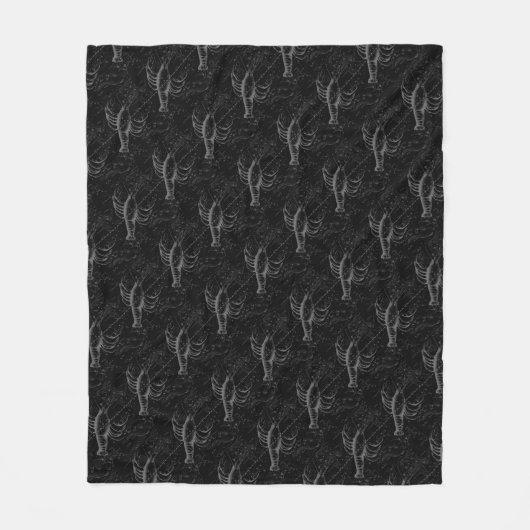 Krebskonstellation Hevelius 1690 Dekor Fleecedecke (Vorderseite)