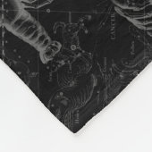 Krebskonstellation Hevelius 1690 Dekor Fleecedecke (Ecke)
