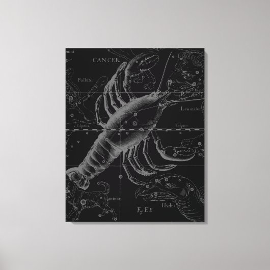 Krebskonstellation Hevelius 1690 Dekor Leinwanddruck (Vorderseite)