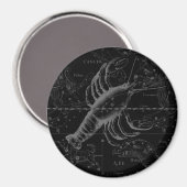 Krebskonstellation Hevelius 1690 Dekor Magnet (Vorderseite/Rückseite)
