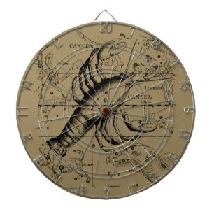 Krebskonstellation Hevelius 1690 Engaving Dartscheibe