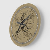 Krebskonstellation Hevelius 1690 Engaving Große Wanduhr (Winkel)