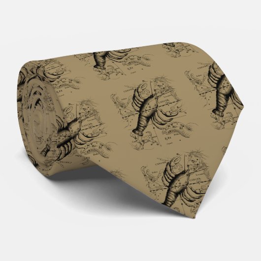 Krebskonstellation Hevelius 1690 Engaving Krawatte (Gerollt)