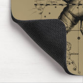 Krebskonstellation Hevelius 1690 Engaving Mousepad (Ecke)