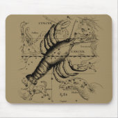 Krebskonstellation Hevelius 1690 Engaving Mousepad (Vorne)
