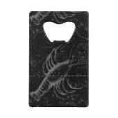 Krebskonstellation Karte Black Hevelius circa 1690 Geldkarten Flaschenöffner (Vorderseite)