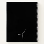 Krebskonstellation und Zodiakalsymbol Notizblock (Rückseite)