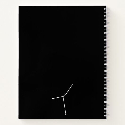 Krebskonstellation und Zodiakalsymbol Notizblock (Rückseite)