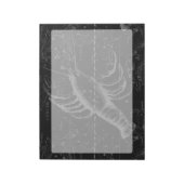 Krebskonstellation Vintage Gravur Notizblock (Rotiert)