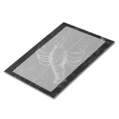 Krebskonstellation Vintage Gravur Notizblock (angewinkelt)