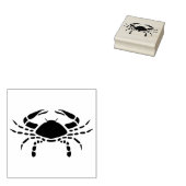 Krebskrabbe-Briefmarke Gummistempel (Stempel)