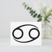 Krebskrabbe Grieche Astrologie Horoskop zodiac Postkarte (Stehend Vorderseite)