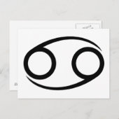 Krebskrabbe Grieche Astrologie Horoskop zodiac Postkarte (Vorne/Hinten)