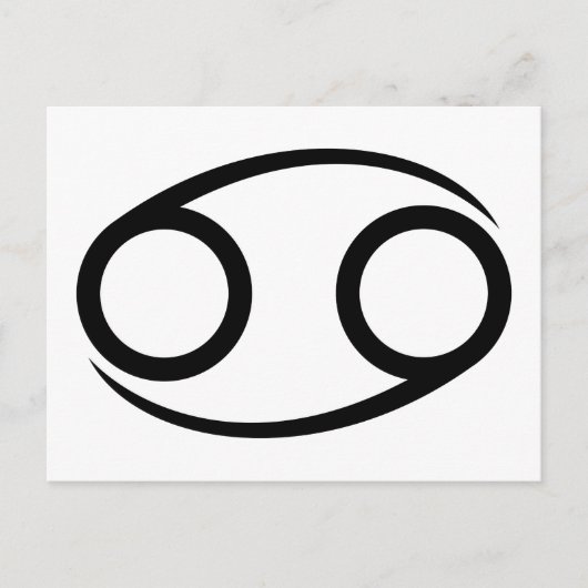 Krebskrabbe Grieche Astrologie Horoskop zodiac Postkarte (Vorderseite)